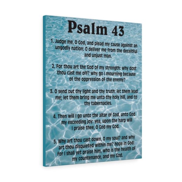 Scripture Canvas Judge Me Psalm 43 Christian Bible Verse Meaningful Framed Prints, Canvas Paintings