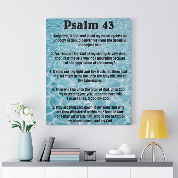 Scripture Canvas Judge Me Psalm 43 Christian Bible Verse Meaningful Framed Prints, Canvas Paintings - Image 8