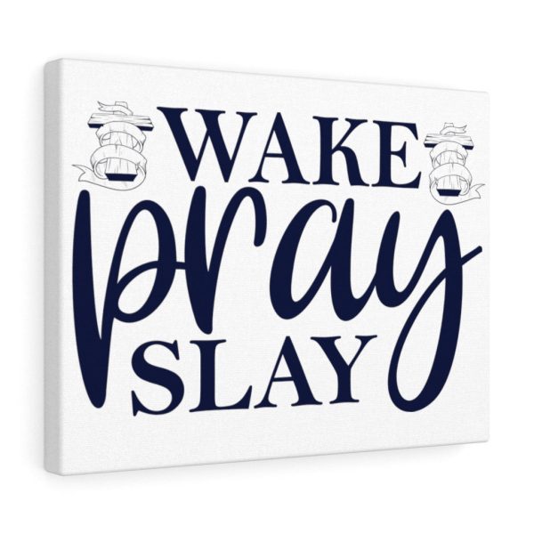 Scripture Canvas Wake Pray & Slay Christian Meaningful Framed Prints, Canvas Paintings - Image 6