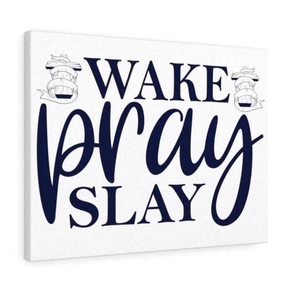 Scripture Canvas Wake Pray & Slay Christian Meaningful Framed Prints, Canvas Paintings - Image 8