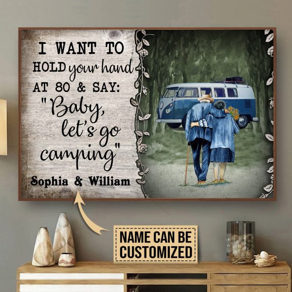 Personalized Canvas Painting Frames Camping Van Baby Lets Go Framed Prints, Canvas Paintings - Image 2