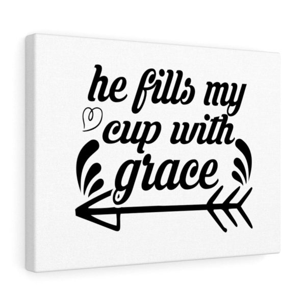 Scripture Canvas He Fills My Cup With Grace Christian Bible Verse Meaningful Framed Prints, Canvas Paintings - Image 3