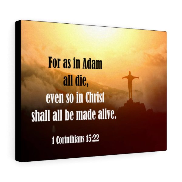 Bible Verse Canvas All Be Made Alive 1 Corinthians 15:22 Christian Framed Prints, Canvas Paintings - Image 2