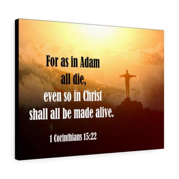 Bible Verse Canvas All Be Made Alive 1 Corinthians 15:22 Christian Framed Prints, Canvas Paintings - Image 3