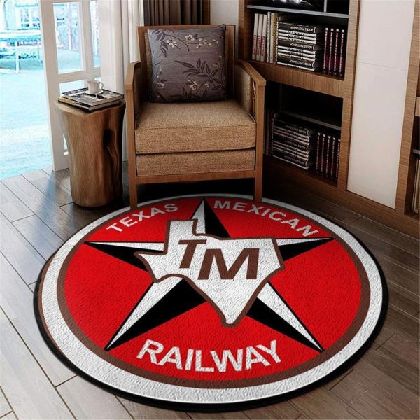 The Texas Mexican Railway Round Mat Round Floor Mat Room Rugs Carpet Outdoor Rug Washable Rugs - Image 2