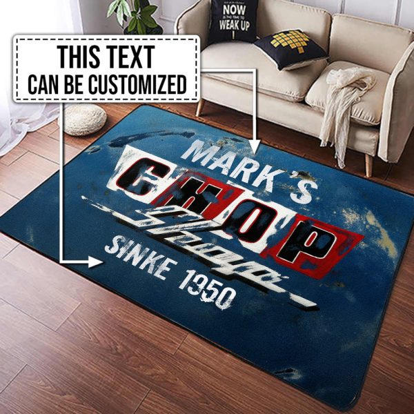 Personalized Chop Shop Hot Rod Round Mat Round Floor Mat Room Rugs Carpet Outdoor Rug Washable Rugs - Image 2