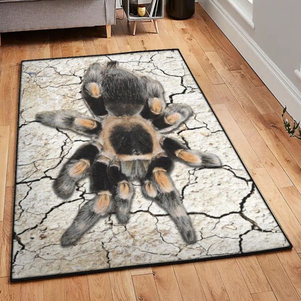 Tarantula Brachypelma Tarantula Rug Rectangle Rugs Washable Area Rug Non-Slip Carpet For Living Room Bedroom