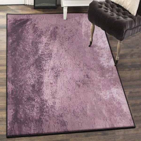 Oyster Pearl Bedroom Rugs Pearl Mauve Plain Shaggy Rug Rectangle Rugs Washable Area Rug Non-Slip Carpet For Living Room Bedroom