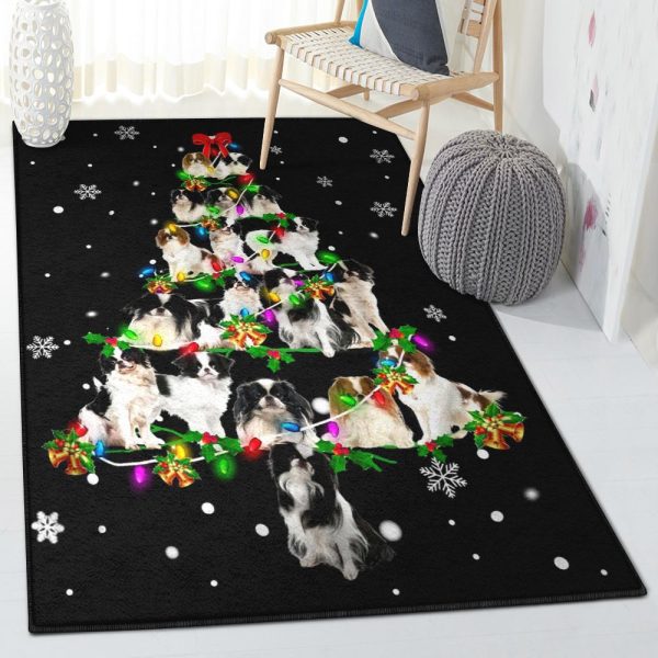 Nature Carpets Japanese Chin Christmas Tree Rug Rectangle Rugs Washable Area Rug Non-Slip Carpet For Living Room Bedroom