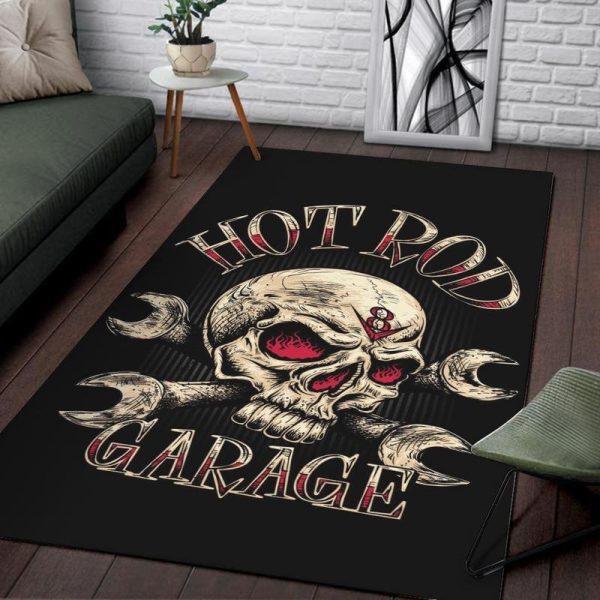 Hotrod Area Rug Carpet Hot Rod Garage