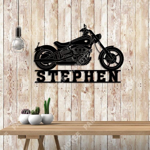 Custom Motorcycle Steel Art, Metal Wall Hanging, Father's Day Gift, Me - Image 3