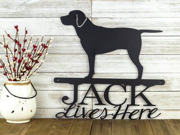 Labrador Retriever Custom Metal Sign, Outdoor Metal Wall Art, Metal Si