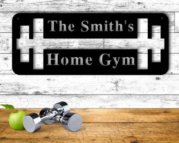 Personalized Home Gym Signs For Workout Room Personalized Metal Sign H