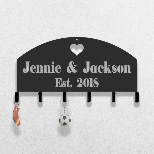 Personalized Key Holder Name Key Rack Medal Holder Wall Key Holder Wed