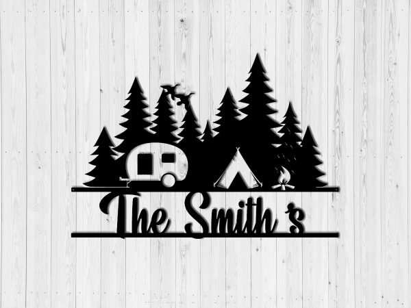 The Smith's Metal Sign Wall Decor Outdoor Decor Camping Decor Customiz