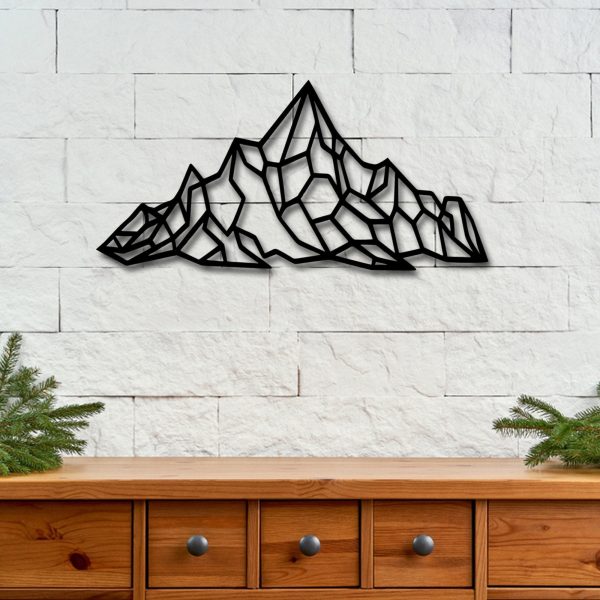 Mountian Metal Wall Sign Forest Metal Decor Scandinavian Decor Gift Fo