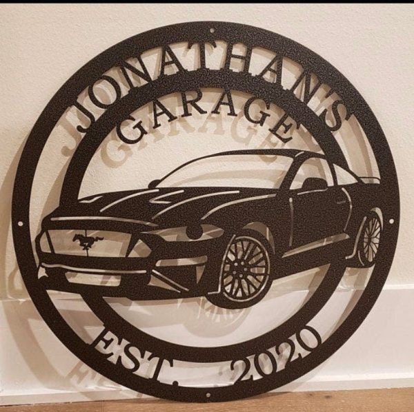 Personalized Mustang Sign Custom Metal Sign Custom Metal Sign Car Wall - Image 3