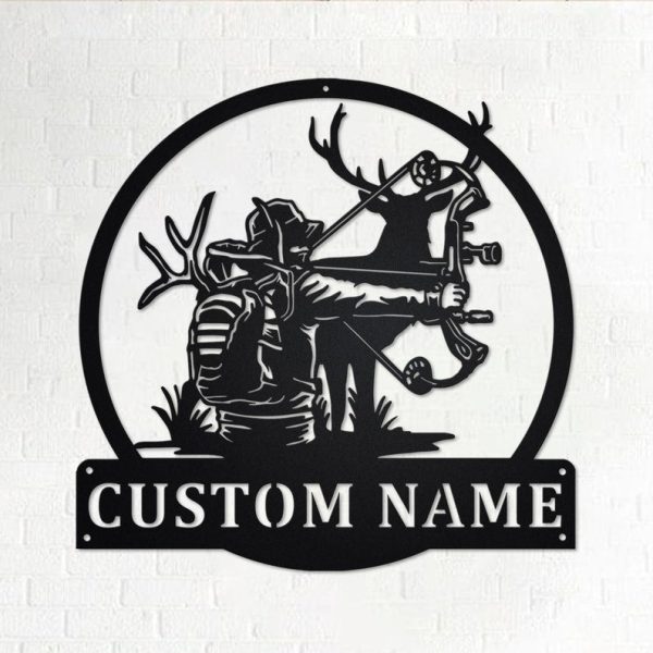 Custom Bow Hunting Personalized Bow Hunting Name Sign Decoration For R