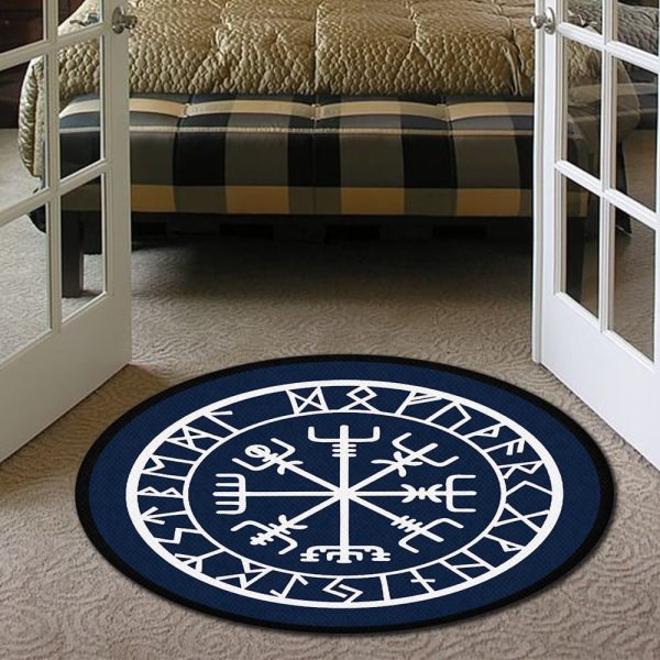 Viking Round Mat Round Floor Mat Room Rugs Carpet Outdoor Rug Washable Rugs - Image 6