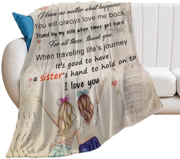 Personalized Blankets To My Sister Blanket Sisters, Gifts from Sister - Image 8