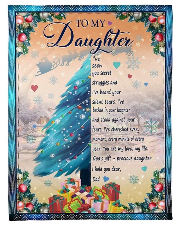 You Are My Love To Daughter Fleece Blanket Fleece Blanket