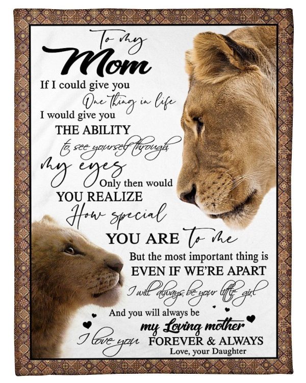 Daughter Gift To Mom How Special You Are To Me Fleece Blanket Fleece B