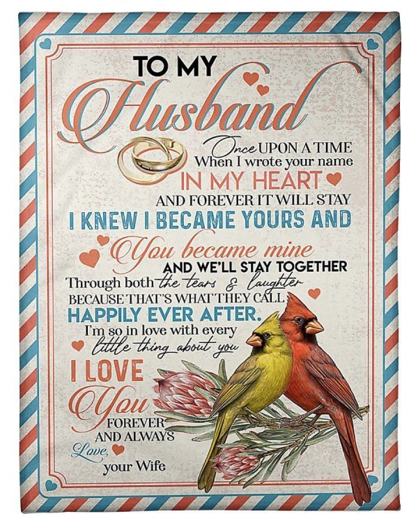 To My Husband I Love You Forever And Always Gifts From Wife Fleece Bla - Image 2