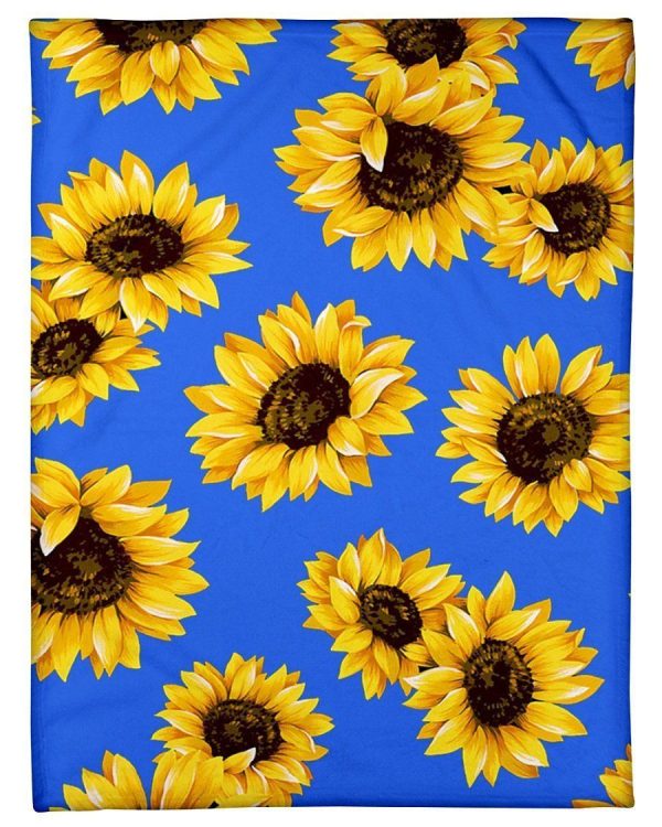 Many Sunflowers Design Gift For Mom Fleece Blanket - Image 4