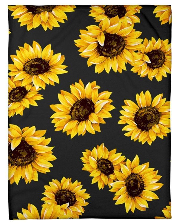 Many Sunflowers Design Gift For Mom Fleece Blanket - Image 6