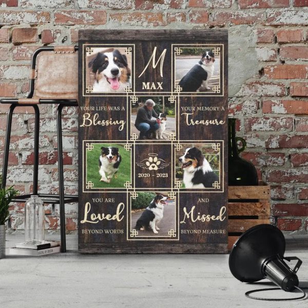 Personalized Canvas Prints, Custom Photo, Gift For Pet Loss, Pet Bereavement Gift, Pet Sympathy Gift Dem Canvas - Image 2