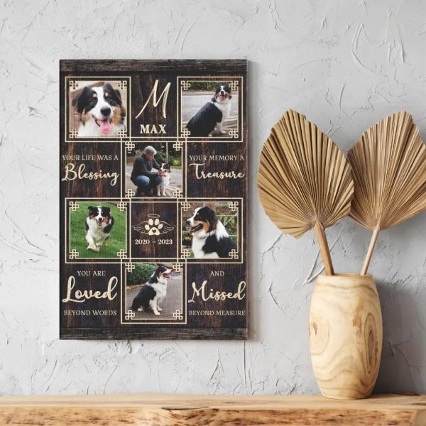 Personalized Canvas Prints, Custom Photo, Gift For Pet Loss, Pet Bereavement Gift, Pet Sympathy Gift Dem Canvas - Image 5