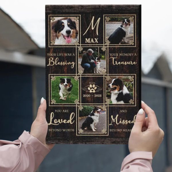 Personalized Canvas Prints, Custom Photo, Gift For Pet Loss, Pet Bereavement Gift, Pet Sympathy Gift Dem Canvas - Image 7