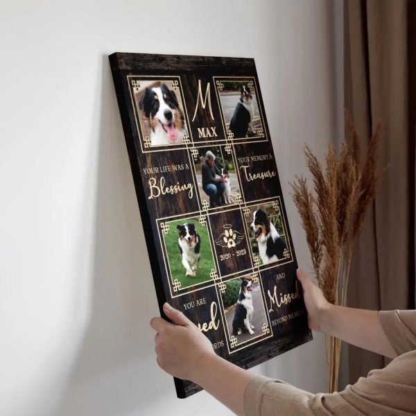 Personalized Canvas Prints, Custom Photo, Gift For Pet Loss, Pet Bereavement Gift, Pet Sympathy Gift Dem Canvas - Image 8