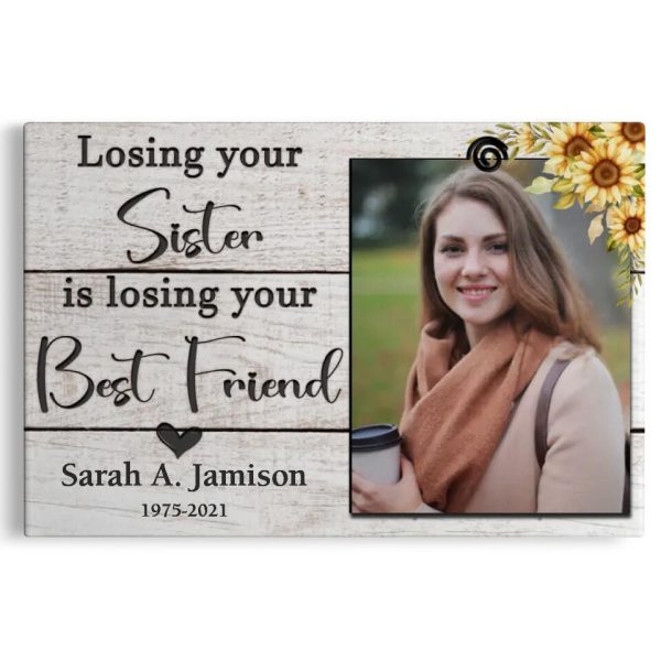 Personalized Canvas Prints Custom Photo And Name - Sister Loss, Sister Memorial Daughter Sister Aunt Loss, Remembrance Dem Canvas - Image 8