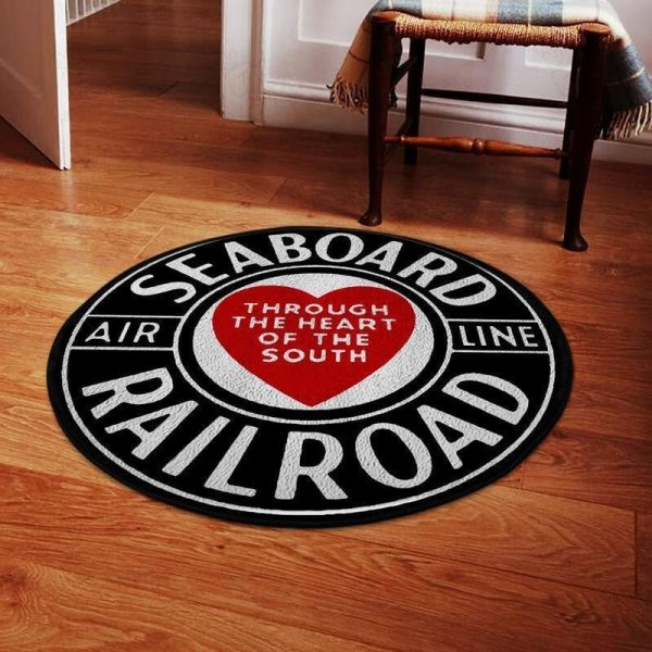 Sal Round Mat Sal Seaboard Air Line Railroad Round Floor Mat Room Rugs Carpet Outdoor Rug Washable Rugs