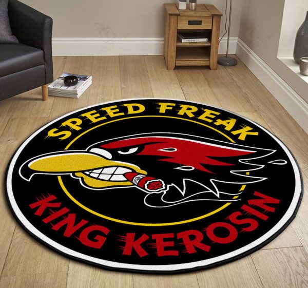 Speedfreak Hot Rod Round Mat Round Floor Mat Room Rugs Carpet Outdoor Rug Washable Rugs - Image 3