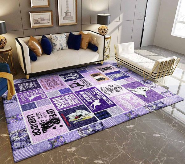 Labrador Retriever Rectangle Rug Decor Area Rugs For Living Room Bedroom Kitchen Rugs Home Carpet Flooring Rs017388 Print