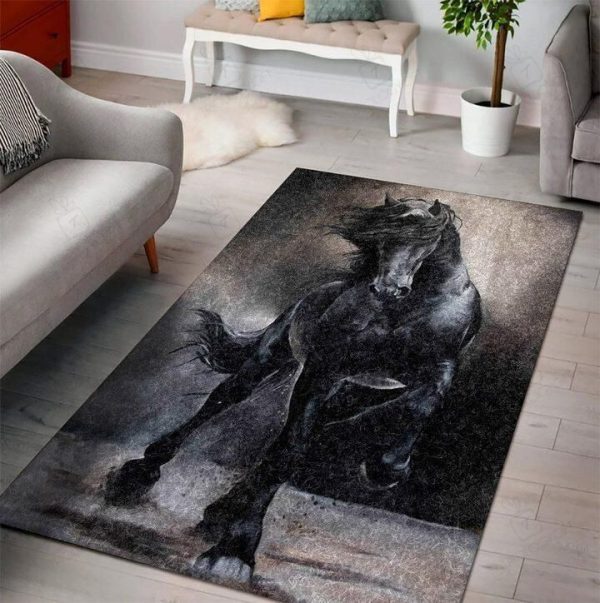 Horse Rectangle Rug Decor Area Rugs For Living Room Bedroom Kitchen Rugs Home Carpet Flooring Rs015922 Print